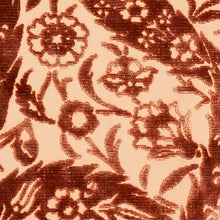 Load image into Gallery viewer, Schumacher Saz Paisley Silk Velvet Fabric 80781 / Terracotta