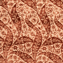 Load image into Gallery viewer, Schumacher Saz Paisley Silk Velvet Fabric 80781 / Terracotta