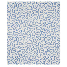 Load image into Gallery viewer, Schumacher Riley Embroidery Fabric 80790 / Navy On Natural