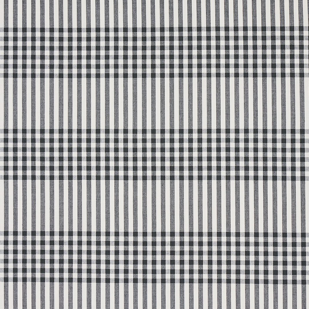 Schumacher Bergen Plaid Fabric 80800 / Slate