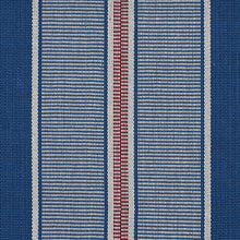 Load image into Gallery viewer, Schumacher Scoop Hand Woven Stripe Fabric 80810 / Neptune