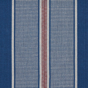 Schumacher Scoop Hand Woven Stripe Fabric 80810 / Neptune