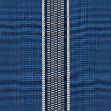 Load image into Gallery viewer, Schumacher Scoop Hand Woven Stripe Fabric 80810 / Neptune