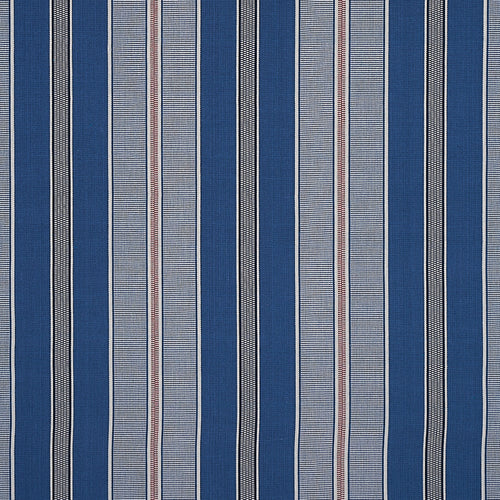 Schumacher Scoop Hand Woven Stripe Fabric 80810 / Neptune