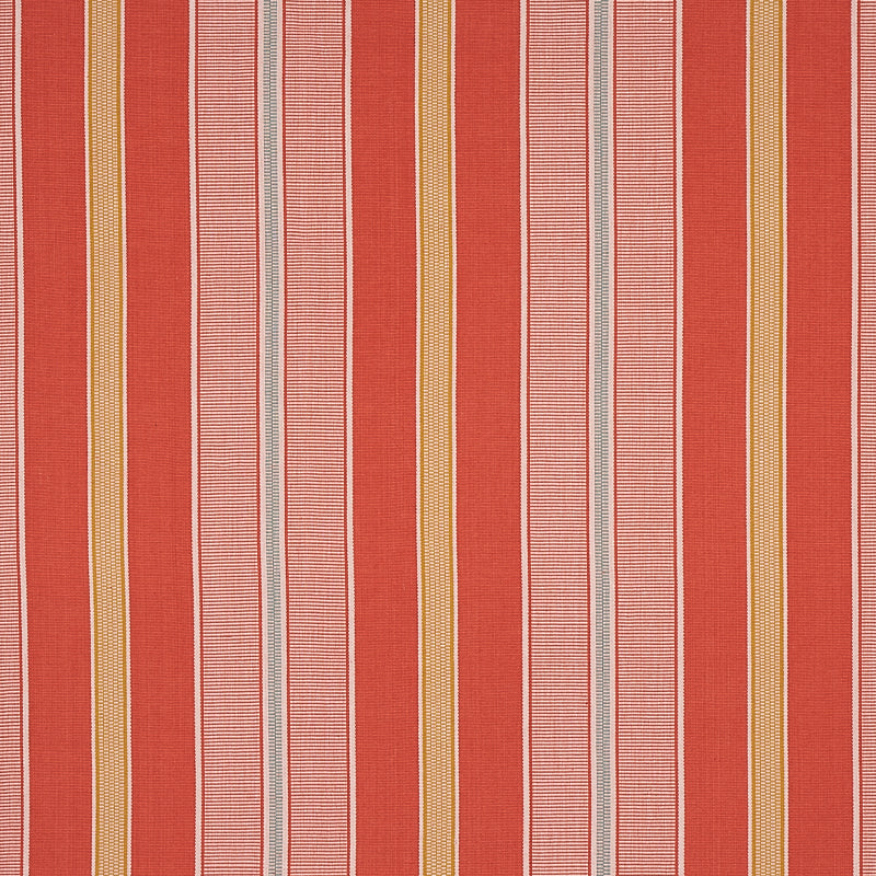Schumacher Scoop Hand Woven Stripe Fabric 80813 / Parasol
