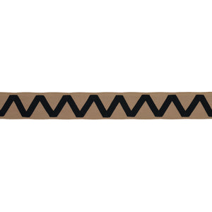 Schumacher Legere Applique Tape Trim 80870 / Ivory On Sand