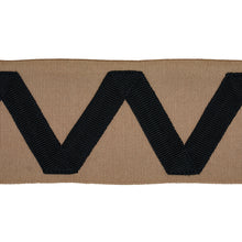 Load image into Gallery viewer, Schumacher Legere Applique Tape Trim 80870 / Ivory On Sand