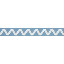 Load image into Gallery viewer, Schumacher Legere Applique Tape Trim 80873 / Ivory On Sky