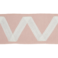 Load image into Gallery viewer, Schumacher Legere Applique Tape Trim 80874 / Ivory On Blush