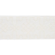 Load image into Gallery viewer, Schumacher Knotted Trellis Tape Trim 80884 / White On White