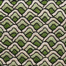 Load image into Gallery viewer, Schumacher Sunrise Embroidery Tape Trim 80892 / Emerald