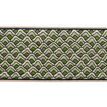 Load image into Gallery viewer, Schumacher Sunrise Embroidery Tape Trim 80892 / Emerald