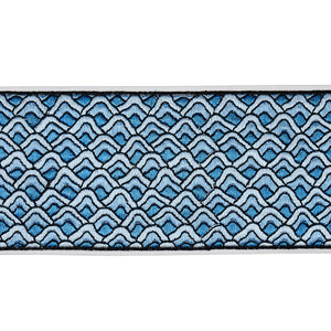 Schumacher Sunrise Embroidery Tape Trim 80893 / Blues