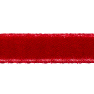 Schumacher Velvet Tape Narrow Trim 80927 / Crimson