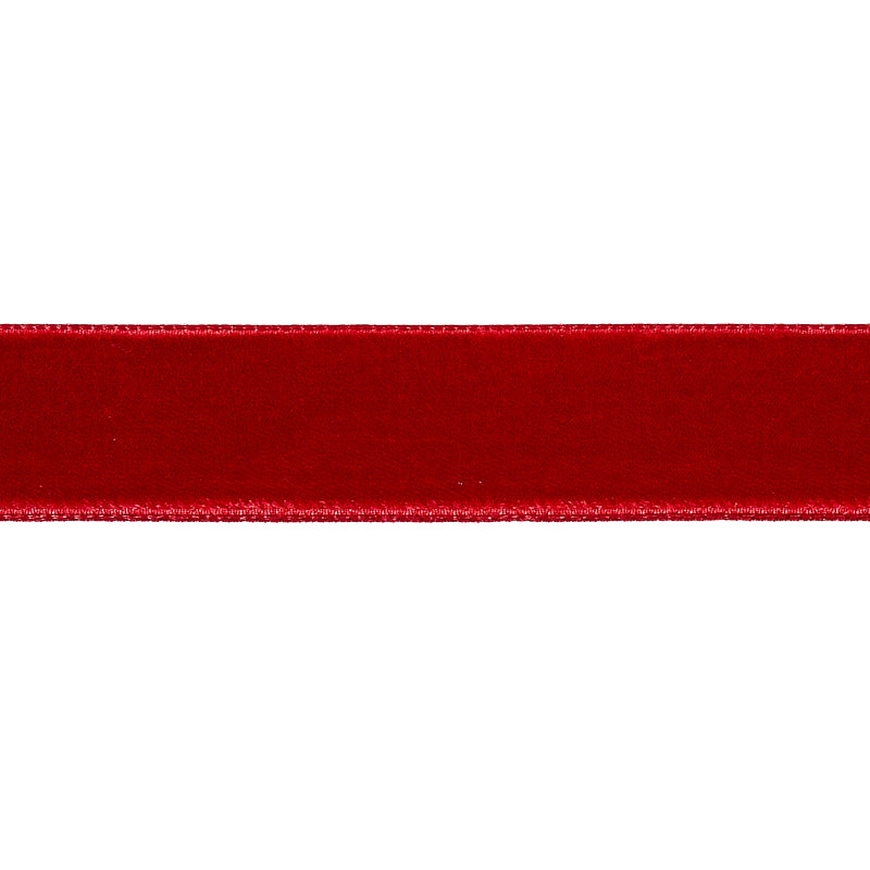 Schumacher Velvet Tape Trim Medium 80947 / Crimson