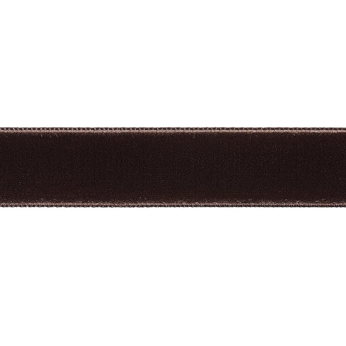 Schumacher Velvet Tape Trim Medium 80949 / Truffle