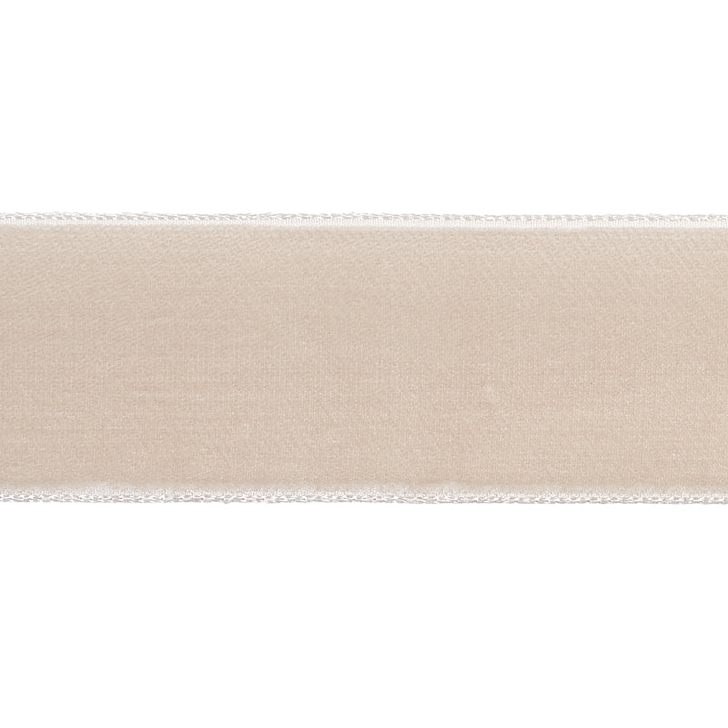 Schumacher Velvet Tape Trim Wide 80961 / Dove