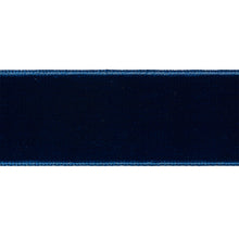 Load image into Gallery viewer, Schumacher Velvet Tape Trim Wide 80964 / Saphire
