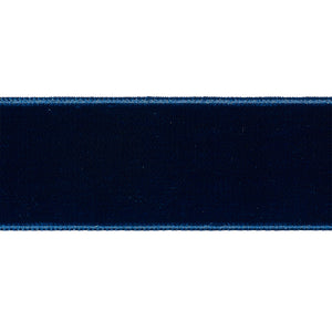 Schumacher Velvet Tape Trim Wide 80964 / Saphire