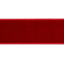 Load image into Gallery viewer, Schumacher Velvet Tape Trim Wide 80967 / Crimson
