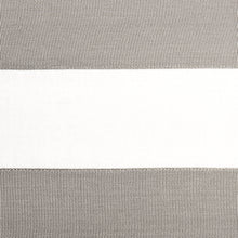 Load image into Gallery viewer, Schumacher Ribbon Appliqué Panel Fabric 81140 / Grey On Ivory