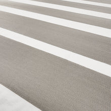 Load image into Gallery viewer, Schumacher Ribbon Appliqué Panel Fabric 81140 / Grey On Ivory