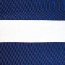 Load image into Gallery viewer, Schumacher Ribbon Appliqué Panel Fabric 81141 / Navy On Ivory