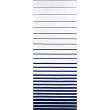 Load image into Gallery viewer, Schumacher Ribbon Appliqué Panel Fabric 81141 / Navy On Ivory