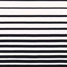 Load image into Gallery viewer, Schumacher Ribbon Appliqué Panel Fabric 81142 / Black On Ivory