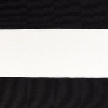 Load image into Gallery viewer, Schumacher Ribbon Appliqué Panel Fabric 81142 / Black On Ivory