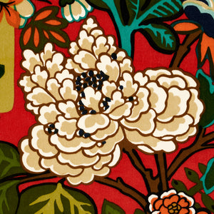 Schumacher Chiang Mai Dragon Velvet Fabric 81172 / Laquer