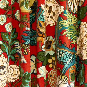 Schumacher Chiang Mai Dragon Velvet Fabric 81172 / Laquer