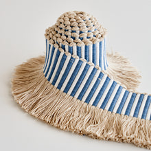 Load image into Gallery viewer, Schumacher Graphic Fringe Trim 81211 / Blue