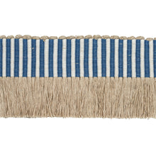 Load image into Gallery viewer, Schumacher Graphic Fringe Trim 81211 / Blue