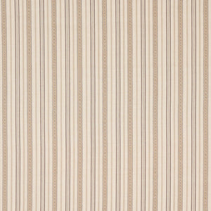 Schumacher Lightfoot Stripe Fabric 81441 / Coffee