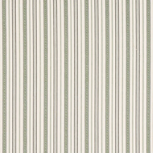 Schumacher Lightfoot Stripe Fabric 81442 / Moss