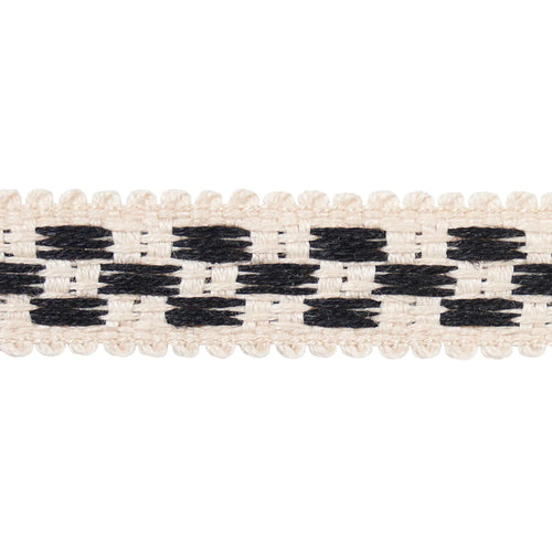 Schumacher Crawford Check Tape Narrow Trim 81623 / Basalt