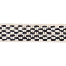 Load image into Gallery viewer, Schumacher Crawford Check Tape Medium Trim 81633 / Basalt
