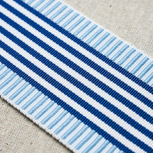 Load image into Gallery viewer, Schumacher Keket Stripe Tape Trim 81690 / Blues