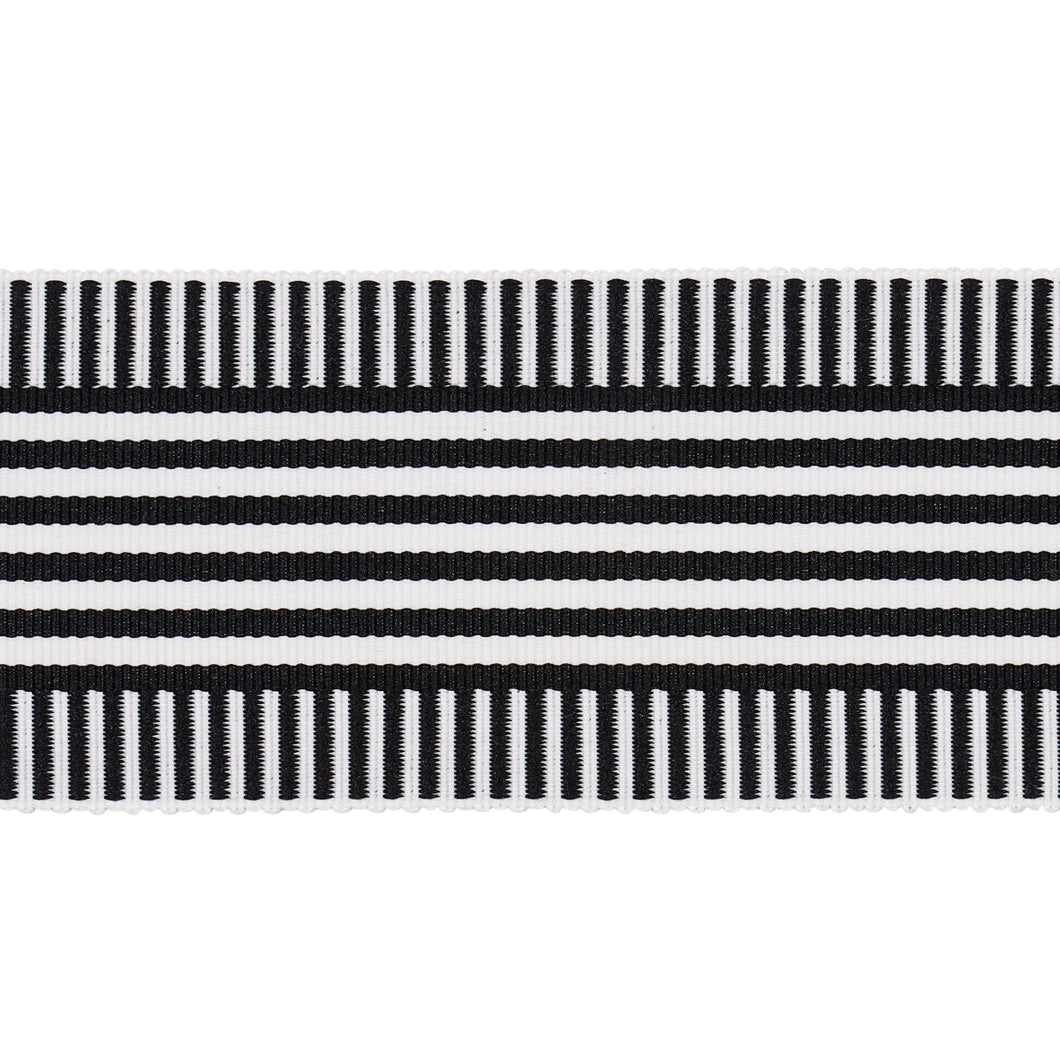 Schumacher Keket Stripe Tape Trim 81692 / Black