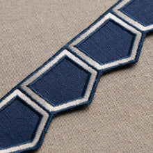 Load image into Gallery viewer, Schumacher Honeycomb Trim 81751 / Blue