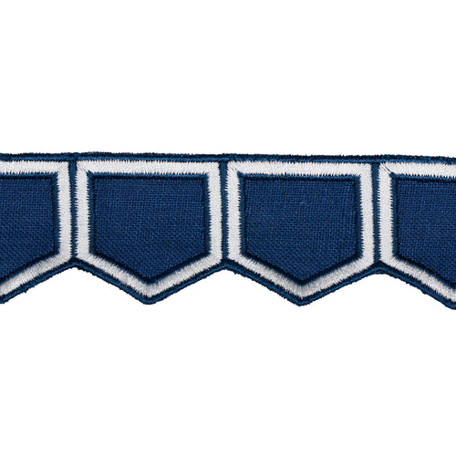 Schumacher Honeycomb Trim 81751 / Blue