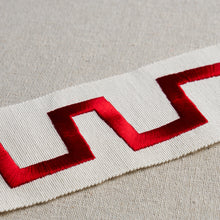 Load image into Gallery viewer, Schumacher Corbu Tape Trim 81772 / Red