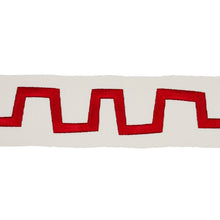 Load image into Gallery viewer, Schumacher Corbu Tape Trim 81772 / Red