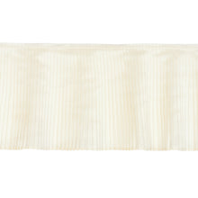 Load image into Gallery viewer, Schumacher Botticelli Silk Ruffle Trim 81790 / Bone