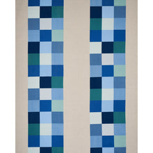 Load image into Gallery viewer, Schumacher Embroidered Tile Fabric 81831 / Blue