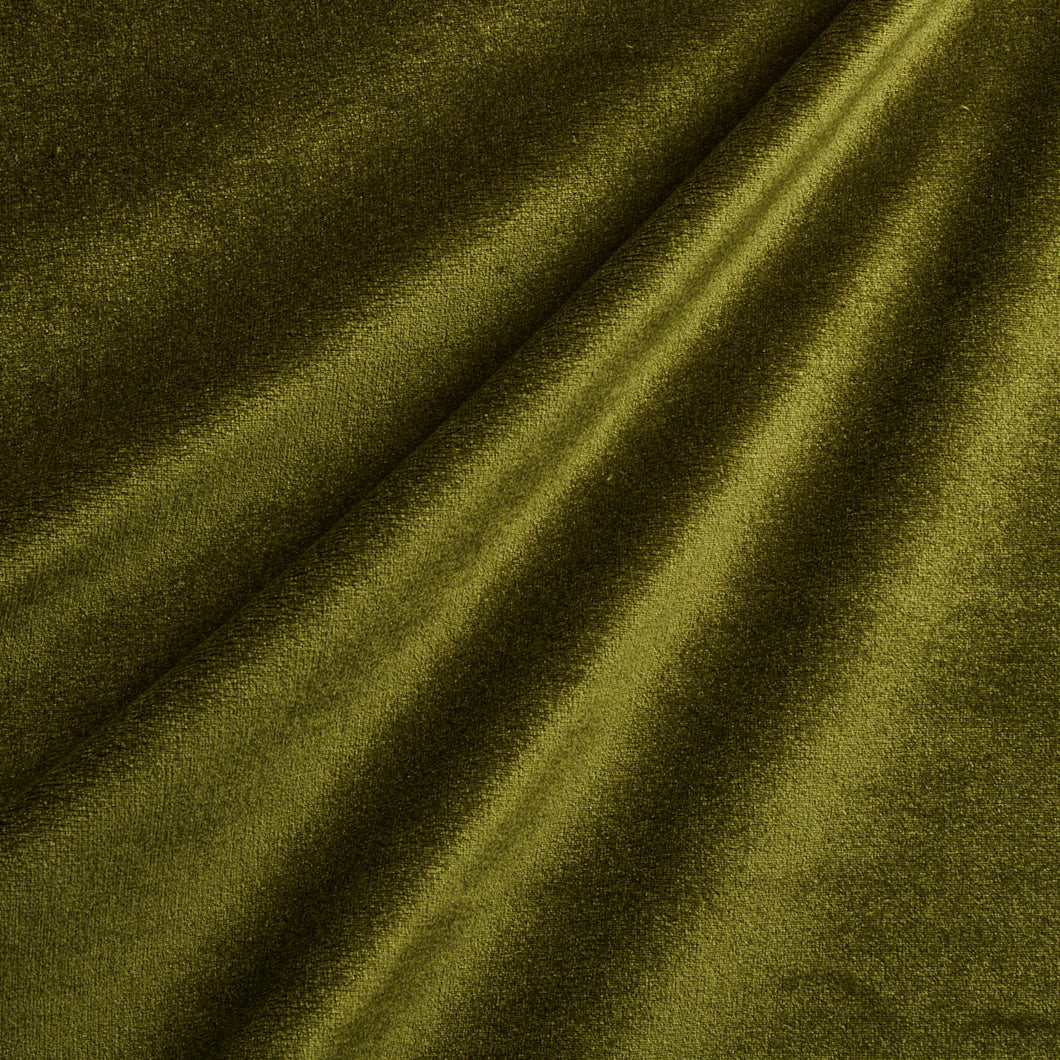 Schumacher Sumptuous Silk Wool Velvet Fabric 81892 / Verde