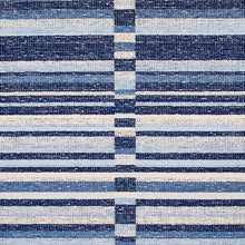 Load image into Gallery viewer, Schumacher Tierra Stripe Fabric 82010 / Blue