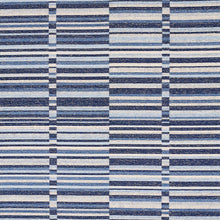 Load image into Gallery viewer, Schumacher Tierra Stripe Fabric 82010 / Blue
