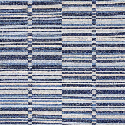 Schumacher Tierra Stripe Fabric 82010 / Blue